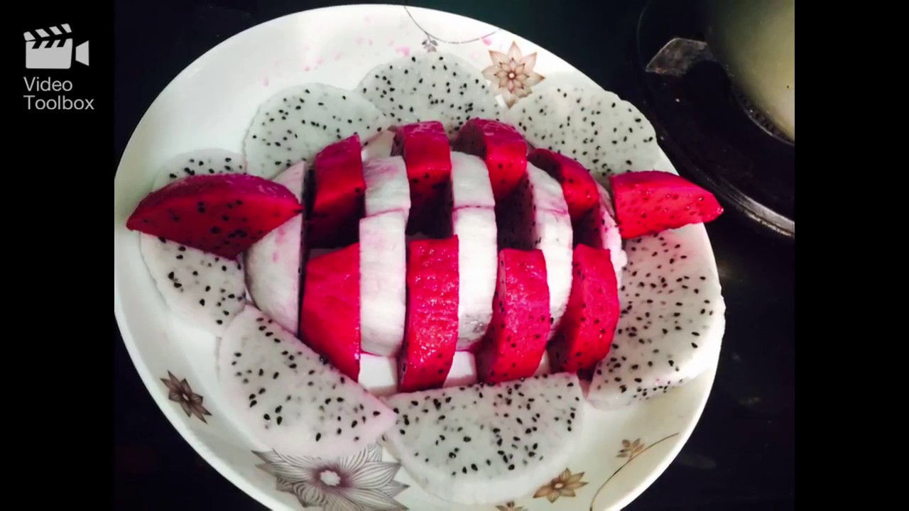 Cách gọt thanh long đẹp - How to cut blue dragon fruit - YouTube