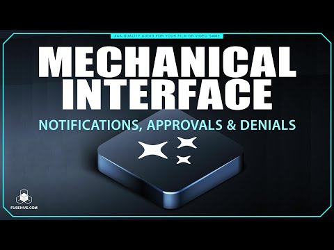 Menu Notifications, Approvals, Denials, Warnings - Mech UI MINI PACK - User Interface Sound Effects