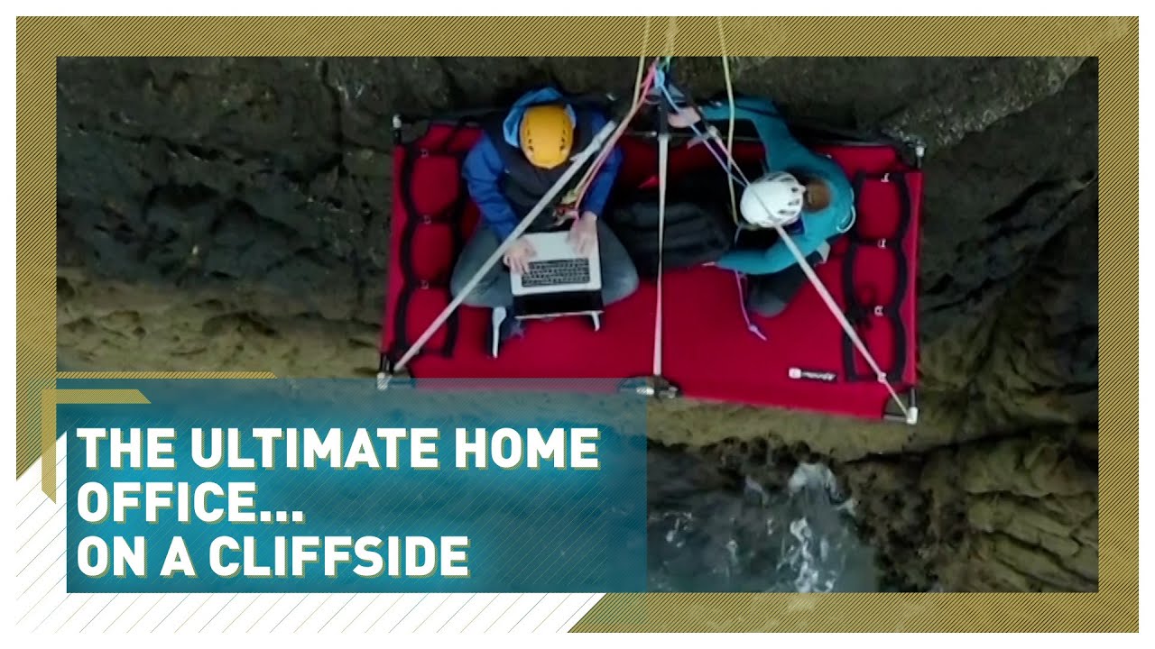 The ultimate home office...on a cliff⛰️