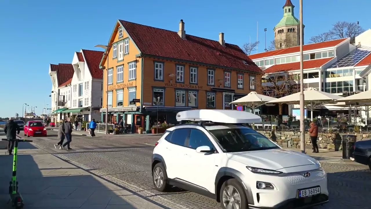 [HD] Stavanger - Walking Tour - Rogaland - Norway (slow motion) on the smartphone
