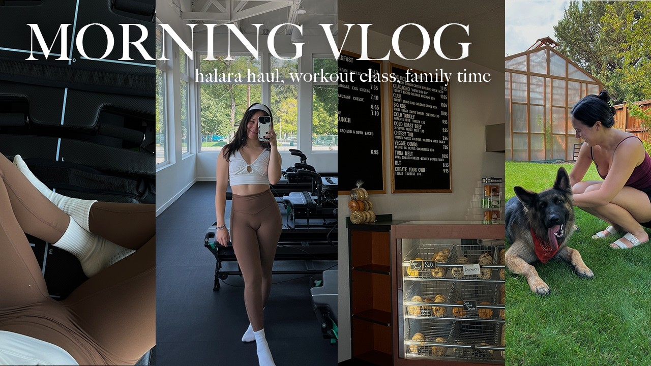 vlog: morning routine + halara haul !! - YouTube