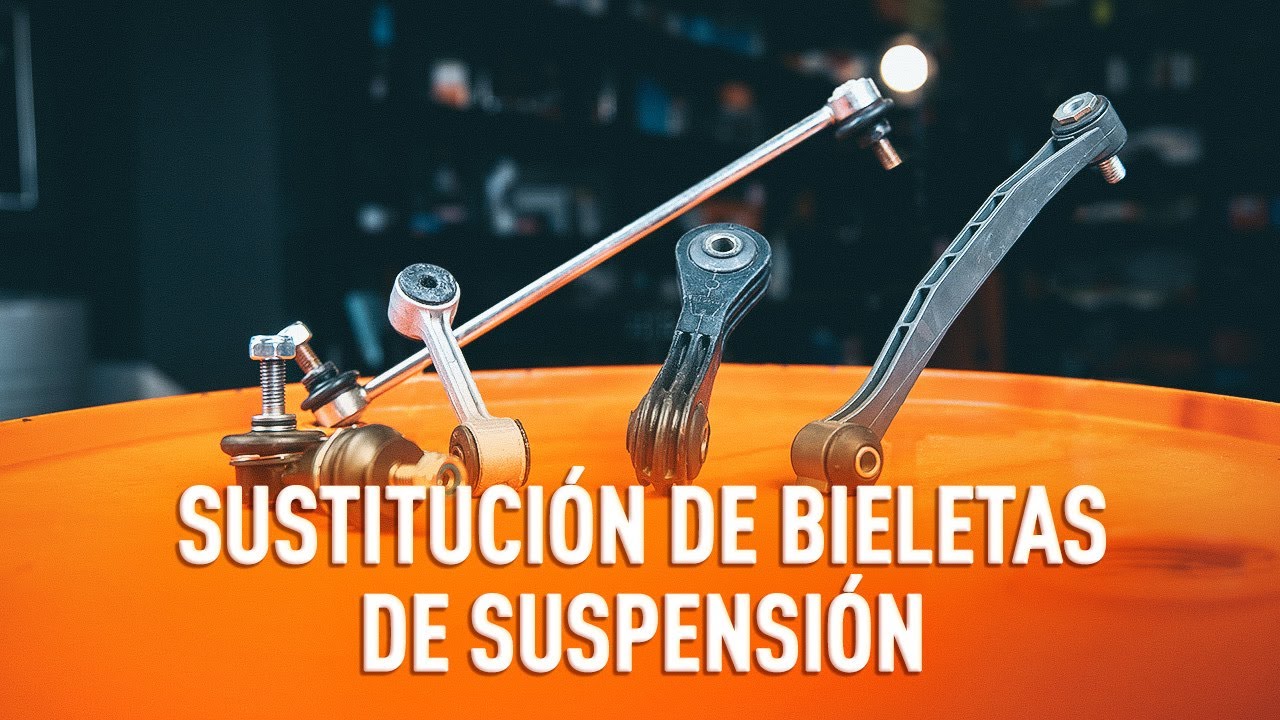 Cambio de bieleta de barra estabilizadora del coche [VÍDEO TUTORIAL DE  AUTODOC] 