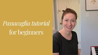 Passacaglia piano tutorial for beginners