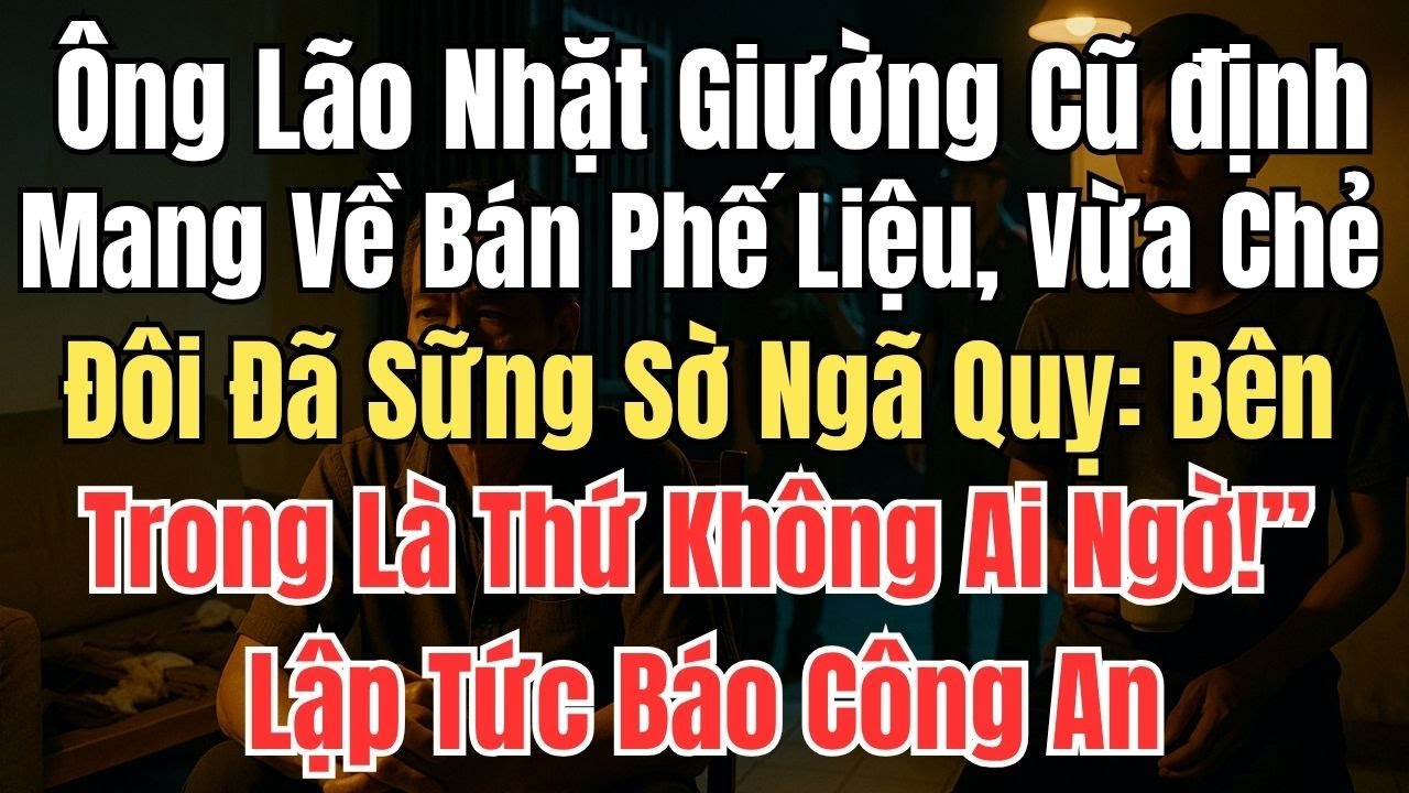 Ông Lão Nhặt Giường Cũ Mang Về Bán Phế Liệu, Vừa Chẻ Đôi Đã Sững Sờ Ngã Quỵ: Bên Trong Là Thứ Không