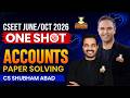 CSEET Free | Accunts Question Paper Solving | June 26 | CS Shubham Abad