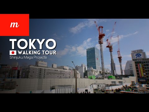 Tokyo Walking Tour | Shinjuku Mega Projects, March 2024 | DJI Osmo Pocket 3