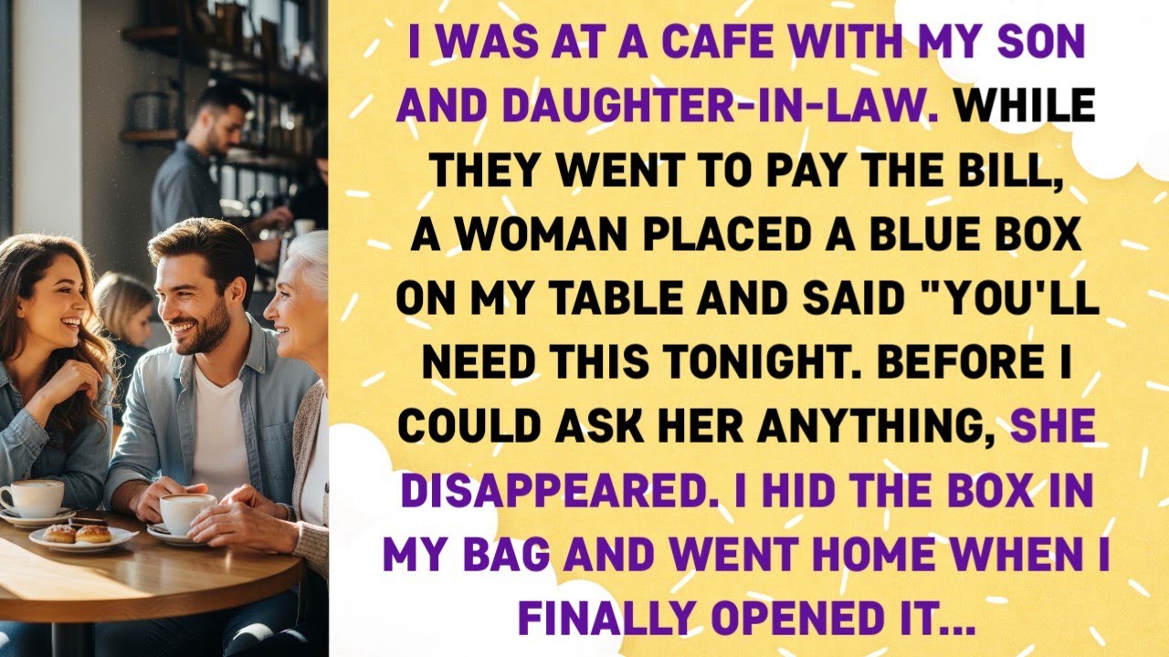 I WAS AT A CAFE WITH MY SON AND DAUGHTER-IN-LAW. WHILE THEY WENT TO PAY THE BILL, A WOMAN PLACED...