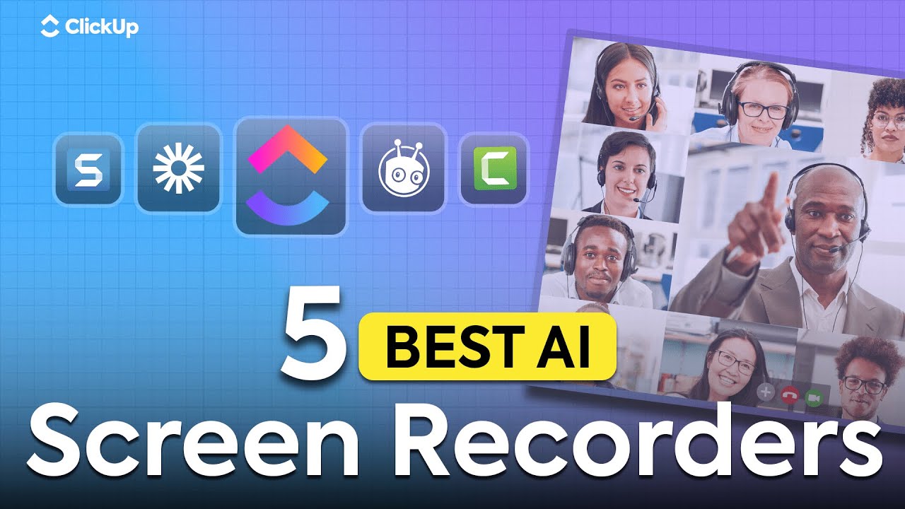 Записывайте. Обобщайте. Делитесь. Лучшие инструменты для записи экрана на базе ИИ! 💻⚡ | ClickUp