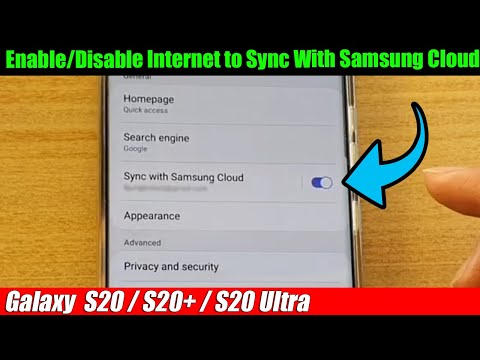 Galaxy S20/S20+: How to Enable/Disable Internet to Sync With Samsung Cloud