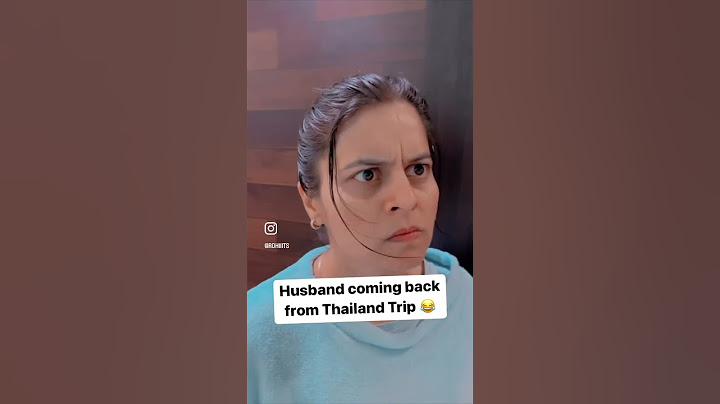 Husband Coming Back from THAILAND Trip !! 😂 #shorts