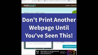 How to Turn a Webpage into a PDF (no ads or images) #shorts screenshot 2