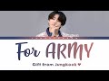 Bts jungkook  for armyhanromeng lyrics