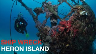 Stunning Ship Wreck Dive | Australia's Great Barrier Reef Diving | Lady Elliot Island |  4K HD
