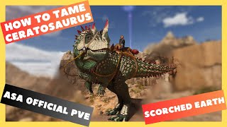 ASA Official PVE: How to tame a Ceratosaurus (Scorched Earth)