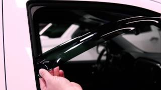 EGR In-Channel Window Visor Installation Gmc Sierra Windshield Visor