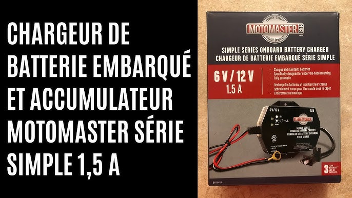 Chargeur de batterie intelligent MotoMaster de la série classique