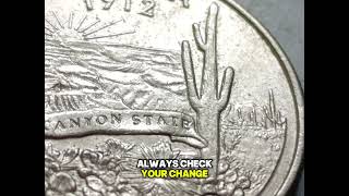 🇺🇸2018  US 2008P Arizona Quarter – Worth More Than 25 Cents?💰#ArizonaQuarter #2008PQuarter #Money