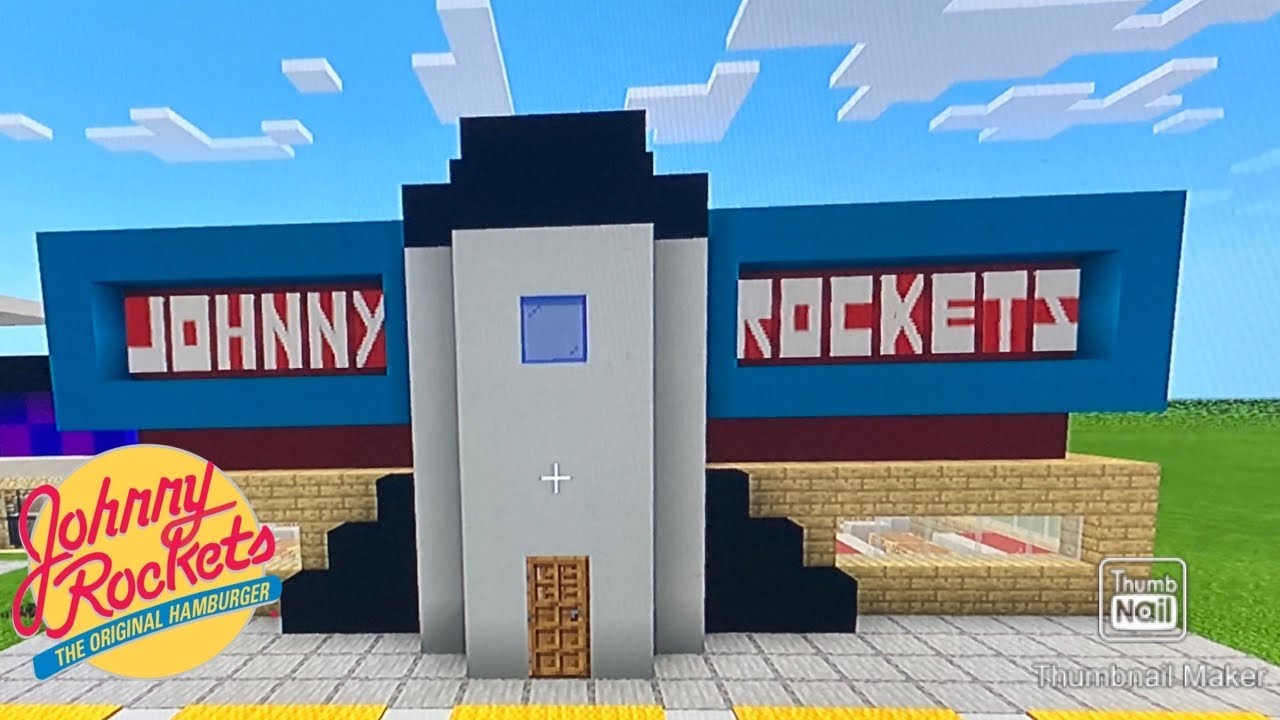 Minecraft Tutorial #47: How To Make A Johnny Rockets (Restaurant) - YouTube