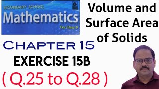 Exercise 15B Q.25 to Q.28 Class 9 RS Aggarwal Maths