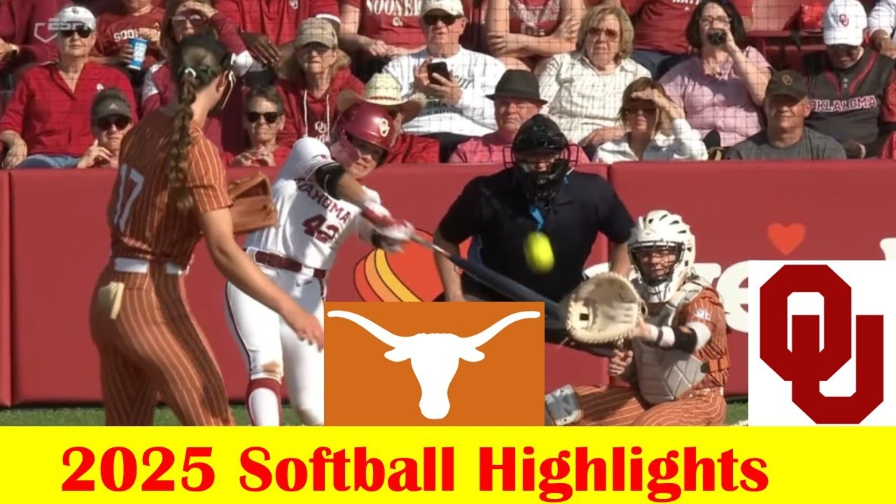 #3 Texas vs #4 Oklahoma Softball Game Highlights 4 25 2025