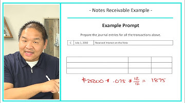 Financial Accounting - Lesson 8.12 - Notes Receivables Example