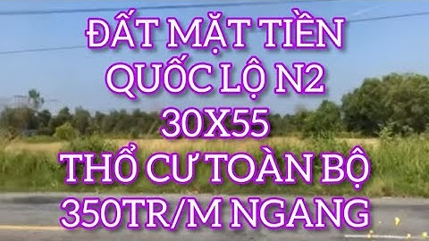 Đất 350tr/m ngang, mặt tiền quốc lộ N2, thổ cư 100%, Thạnh Lợi, Bến Lức, LA. ĐT:0899357599