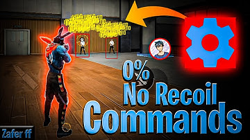 Setedit 0% No Recoil Commands 💯 | sensibilidade free fire ✅ | setedit freefire |