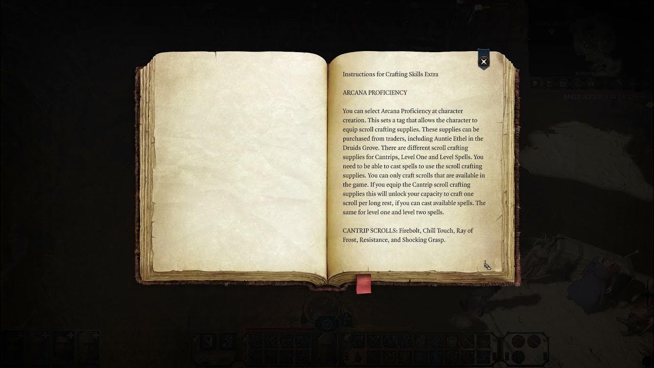 BG3 Crafting Skills Extra Instructions Book - YouTube
