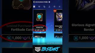 Don't forget your Fortitude Cards from Collected Legends 👀