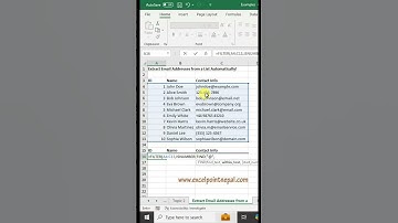 Extract Email Addresses from a List Automatically!