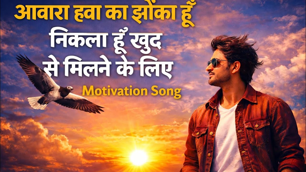 आवारा हवा का झोंका हूं,निकला हूं खुद से मिलने के लिए #neet motivation songs #motivation 