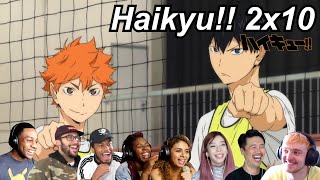 Haikyu!! 2x10 Reactions | Great Anime Reactors!!! | 【ハイキュー!!】【海外の反応】