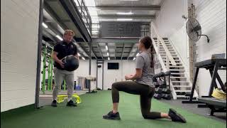 Partner Assisted Half Kneeling Med Ball Toss