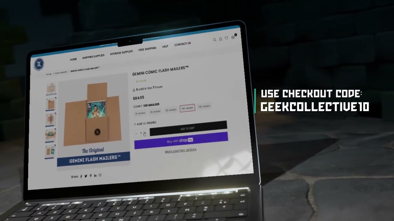 Get 10% off your order at Gemini Comic Supply