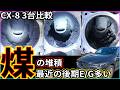 後期エンジン3台比較!CX-8、5最近後期エンジンの様子がおかしいぞ!?