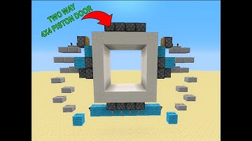 Easiest 4x4 vault door| Double sided| Without slime blocks|Minecraft Java