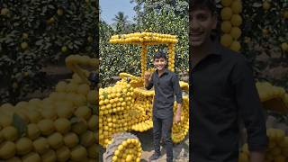 🍋 Nimbu Se Bana Diya Tractor! 😱🚜#NimbuTractor #AIVideo #TractorChallenge #ViralVideo #CreativeAI