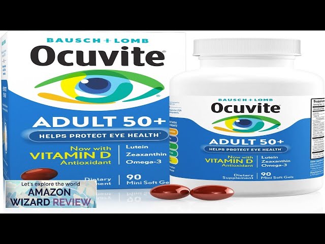 Ocuvite Eye Vitamin & Mineral Supplement Contains Zinc Vitamins C E Omega Review