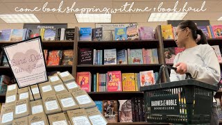 come book shopping with me at barnes and noble book haul