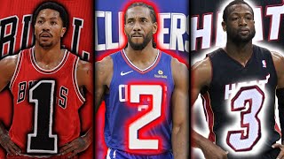 OC] The best player for each jersey number in NBA history. : r/nba