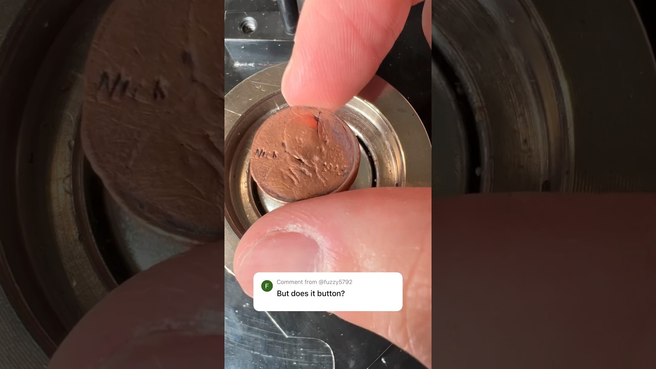 Will It Button? Copper Clay Coin 🪙