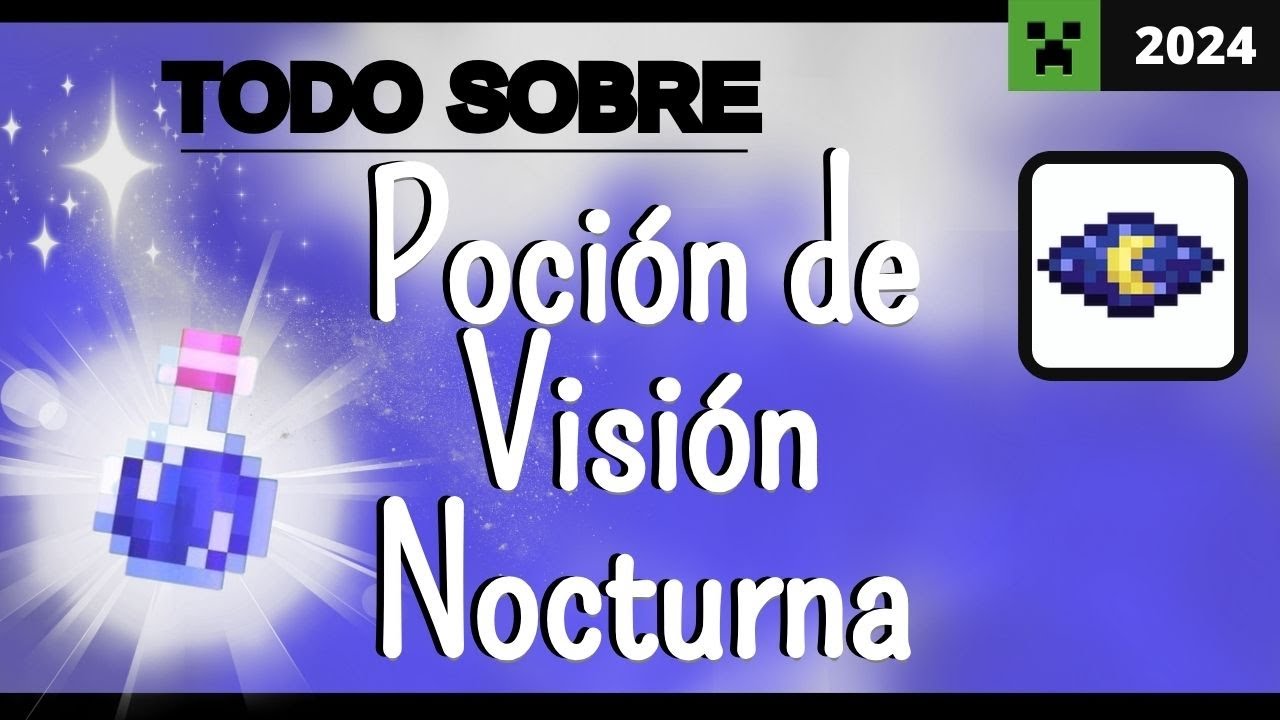 💚 Como hacer una POCION de VISION NOCTURNA en Minecraft 👉 Todas las