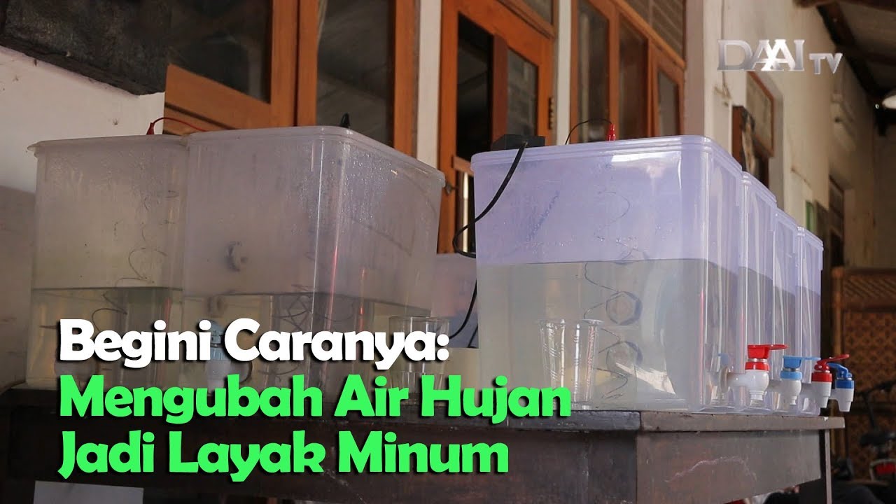 Ubah Air Hujan Jadi Air Minum