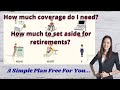 Is insurance coverage enough? Is savings able to sustain for retirement? A simple plan free for you