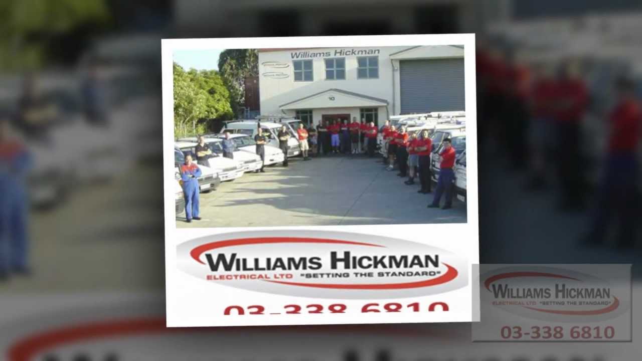 Williams Hickman Electrical ltd. electrician christchurch YouTube