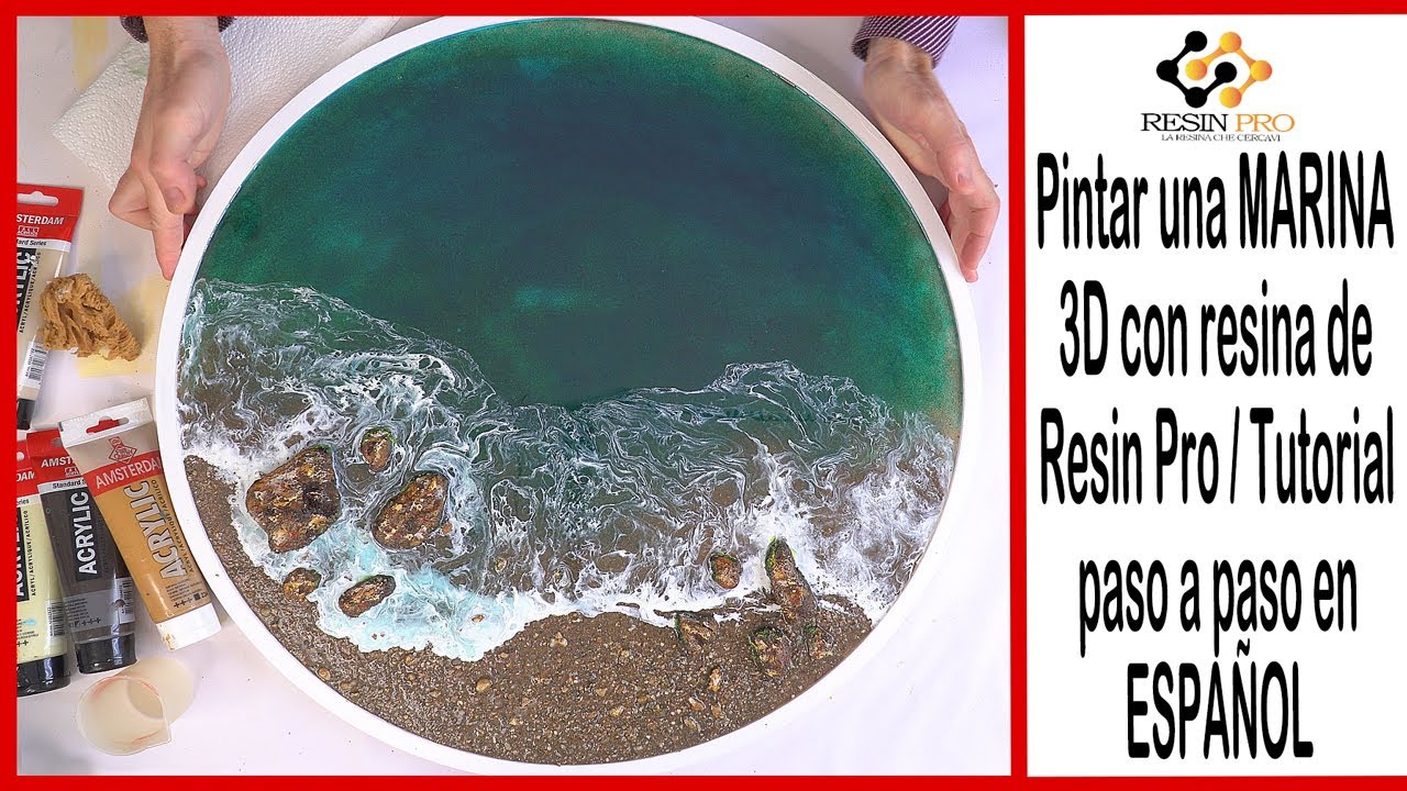 Pintar una MARINA 3D con resina de Resin Pro : Tutorial paso a paso en ESPAÑOL