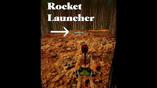 Fake Rocket Launcher Tomb Raider 3 #shorts #tombraiderremastered