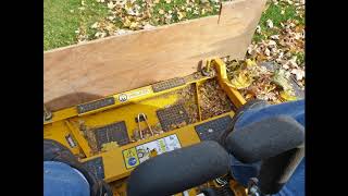 Walker mower Leaf Cleanup   with pics