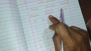 Cross word puzzle//word puzzle for kids//kids home tutorials screenshot 2