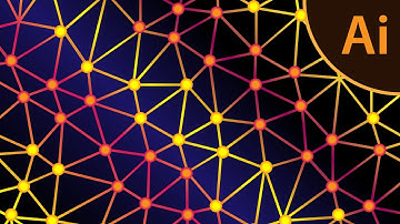 Abstract background with polygon in Adobe Illustrator